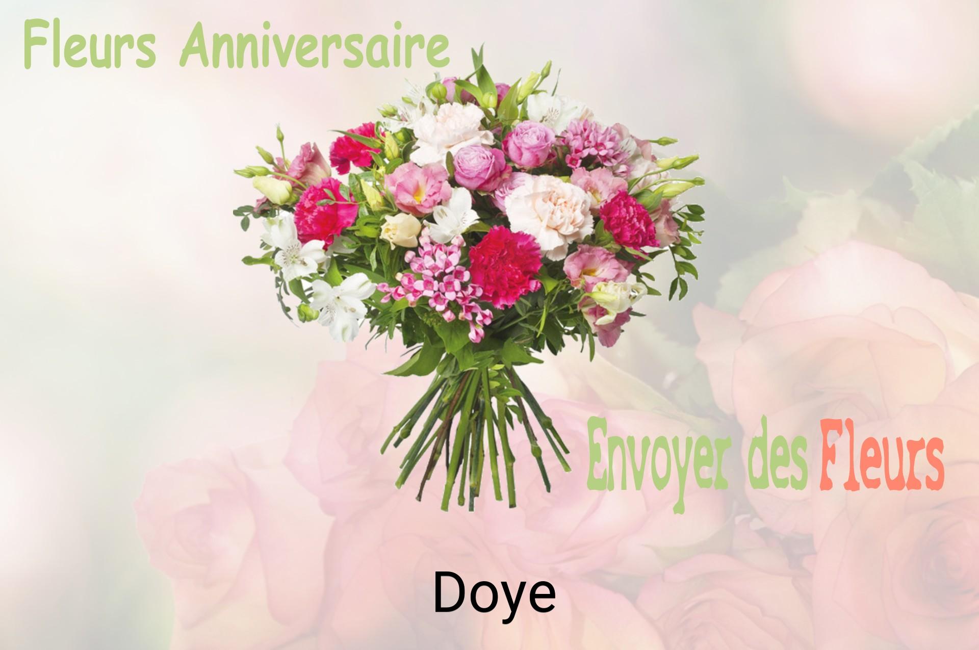 Bouquet de fleurs d’anniversaire livré à Doye